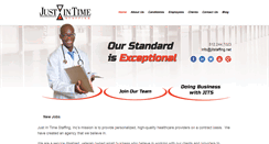 Desktop Screenshot of justintimestaffing.com