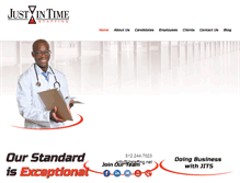 Tablet Screenshot of justintimestaffing.com